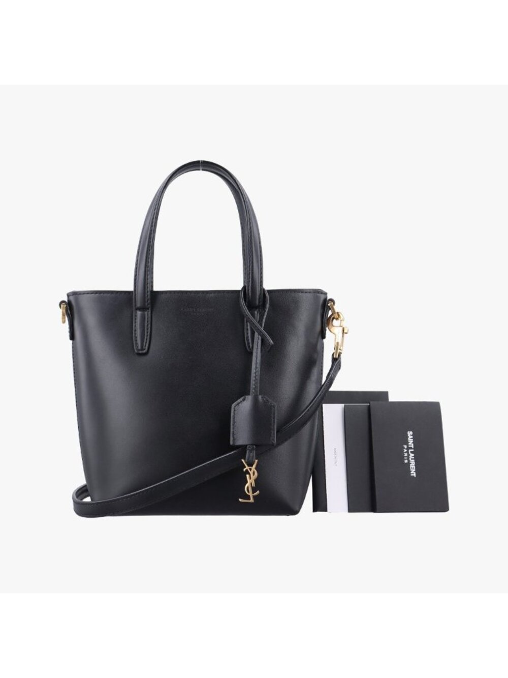 Saint Laurent Toy Mini Shopping Black Leather